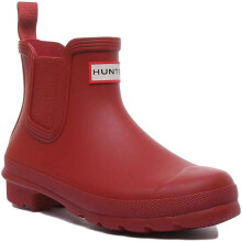 Hunter Orig W Chelsea Original Women Chelsea Boot In Red Size 3