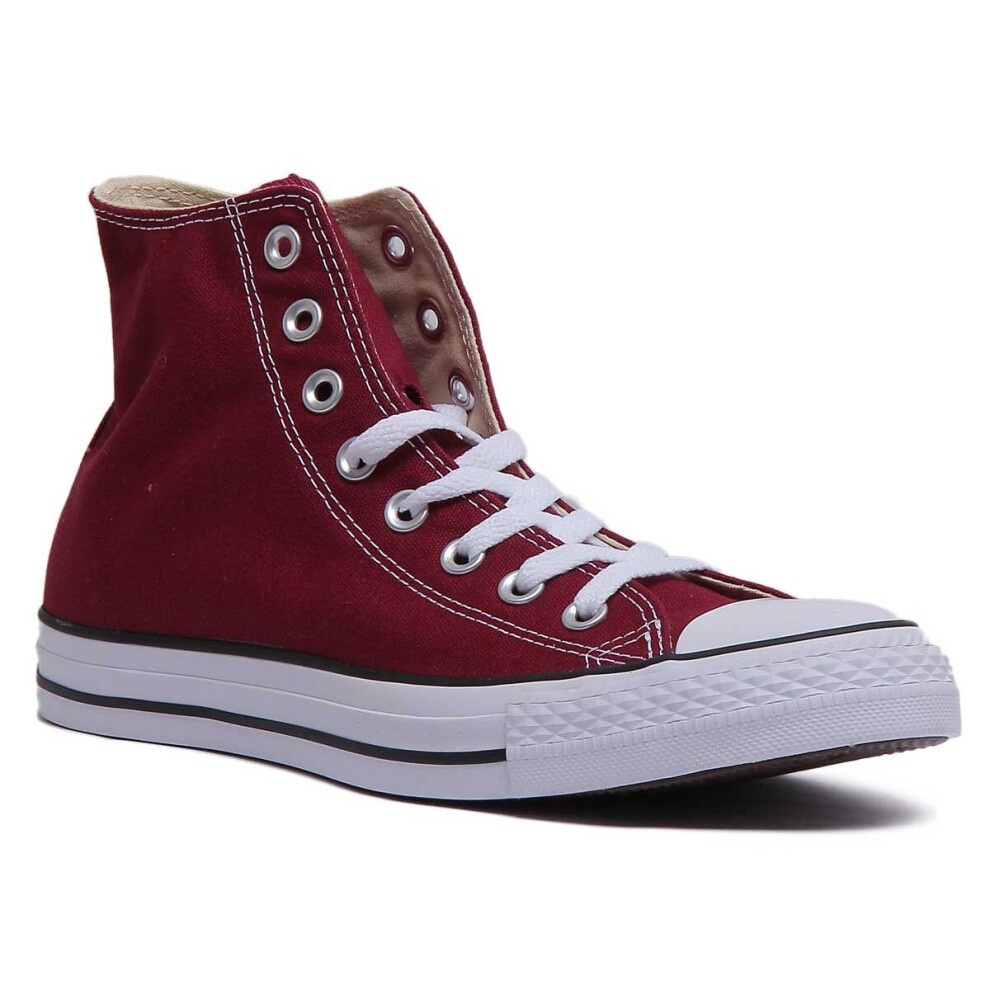 Converse M9613 All Star Hi Top Maroon 7-13 In Maroon Size 8.5