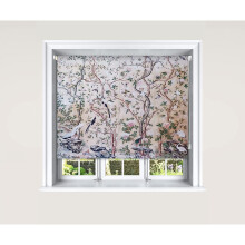 (180 cm Width x 140 cm Drop, Chinoiserie) Lister Cartwright Blackout Roller Blinds Windows Child Safety Cut To Size Fitting Included Beautiful Design, Chinoiserie