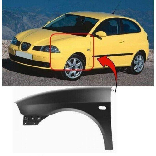 Seat Ibiza 2002-2008 Front Wing Primed Passenger Side 