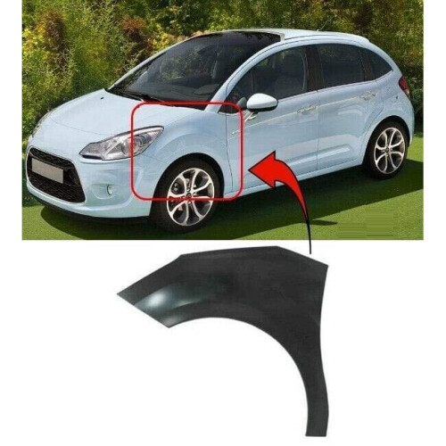 Citroen C3 2010-2016 Front Wing Primed Passenger Side 5 Door