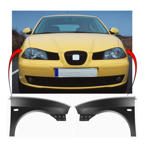 Seat Ibiza 2002-2008 Front Wing Primed Pair Left & Right