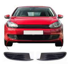VW Golf Mk6 2008-2013 Front Bumper Fog Grille Pair Left & Right