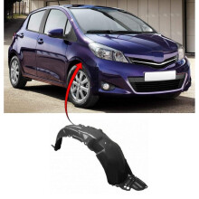 Toyota Yaris 2012- Front Wing Arch Liner Splash Guard Driver Side Complete Not For Hybrid Motors