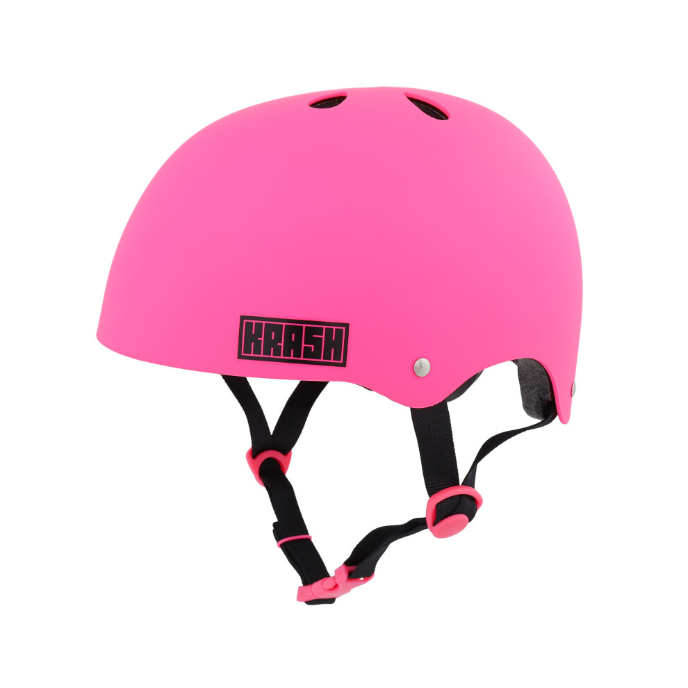 (Unisize 50-54 CM, Matt Pink) C-Preme Krash Pro FS Child Helmet 5+ Years-image-OPC-P8TB2TF-NEW