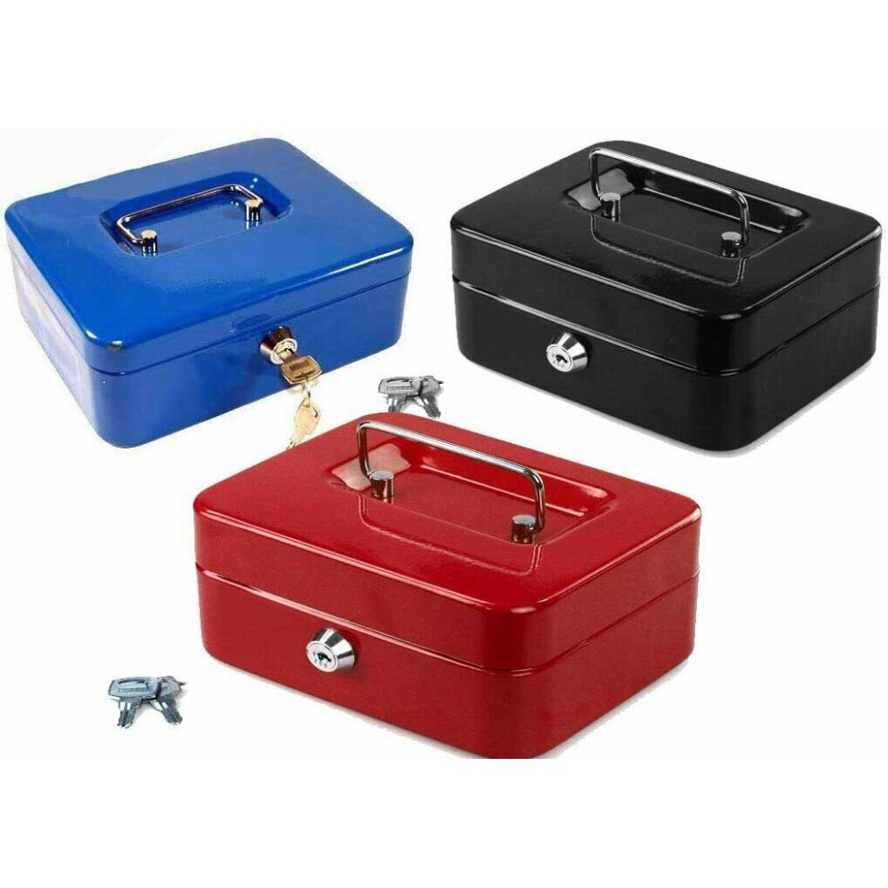 (8 inch) Petty Cash Money Box Lockable