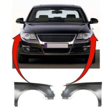 VW Passat B6 2005-2010 Front Wing Primed Pair Left & Righ