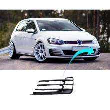 VW Golf GTI/GTD 2013-2017 Front Bumper Fog Grille Mat Black Passenger Side