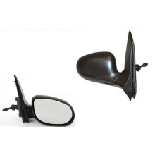 Ford Ka 2008-2016 Door Wing Mirror Manual Black Textured W/Black Glossy Cover Driver Side