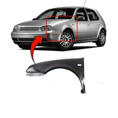 VW Golf Mk4 1998-2003 Front Wing Primed Passenger Side