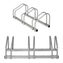 (3 Bike Stand Rack) Bicycle Bike Floor Parking Steel Rack