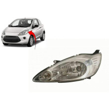Ford Ka 2009-2016 Headlight Headlamp Electric With Motor Passenger Side
