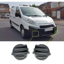 Citroen Dispatch 2004-2016 Front Bumper Fog Lamp Cover Pair Left Right Side