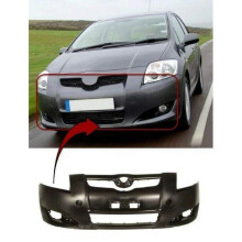 Toyota Auris 2007-2010 Front Bumper Mat Black No Pdc Or Washer Holes