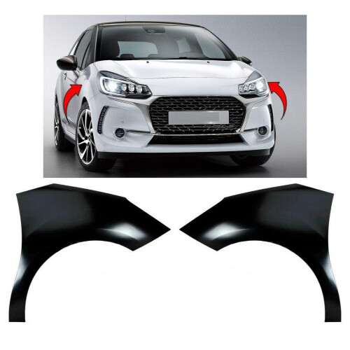 Ds3 2016-2019 Front Wing Primed Pair Left & Right