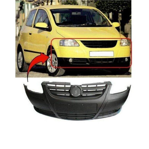VW Fox 2005-2011 Front Bumper Mat Black Without Fog Holes