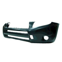 Toyota Rav-4 Estate 2006-2009 Front Bumper Primed With Round Fog Lamp Hole No Wing Extensions