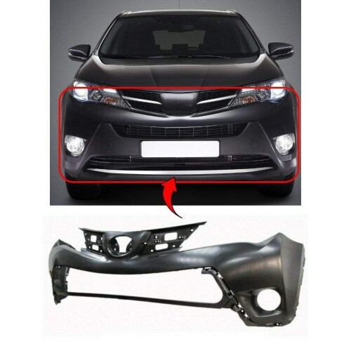 Toyota Rav-4 2013-2016 Front Bumper Primed Without Pdc