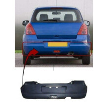 Suzuki Swift 2005-2008 Rear Bumper Primed With Fog Lamp Hole Fits Standard Models