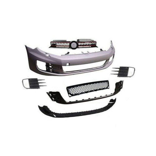VW Golf Mk6 Gti 2009-2012 Front Bumper Primed Complete With All Grilles
