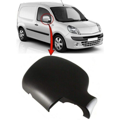 Renault Kangoo 2009-2013 Door Wing Mirror Cover Black Driver Side Right 