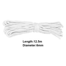 20FT Nylon Braided Rope +2 Hooks Flagpole Accessory Kit Flag Pole Parts