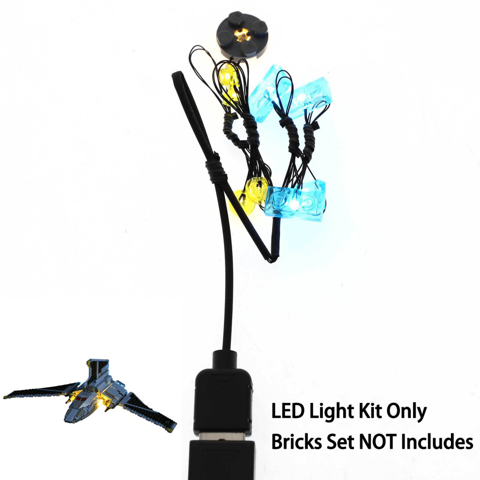 (LED Light kit for 75314) Led Light for Lego 75314 The Bad Batch Attack Shuttle Building Blocks Model - NOT Included The Model Set