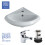 Small Corner Wash Basin Bathroom Ceramic Compact  Sink Inc Tap & Waste 1