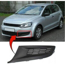 VW Polo Mk8 2009-2014 Front Bumper Fog Grille Cover Trim Passenger Side