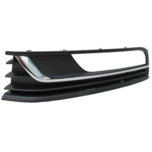 VW Passat B7 2011-2014 Front Bumper Fog Grille with Chrome Fog-Hole Trim Left - OE 3AA8546619B9zxq