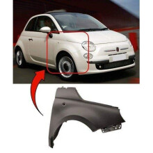 Fiat 500 2008-2015 Front Wing Primed Driver Side