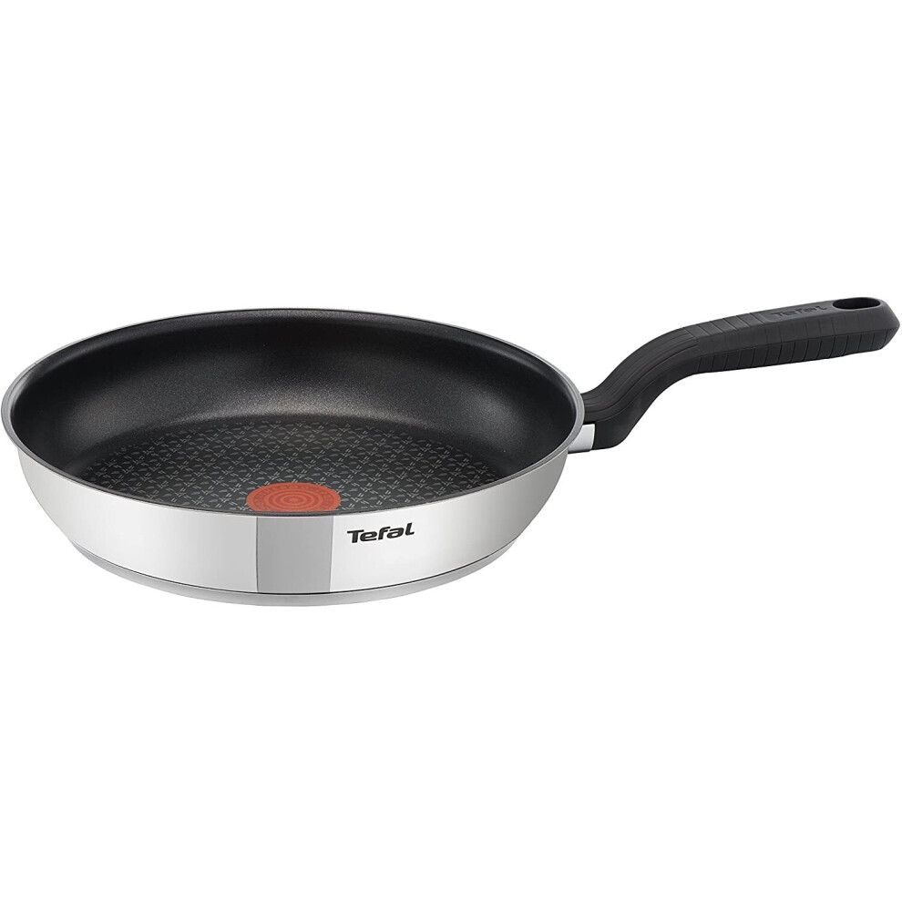Tefal Comfort Max 20 cm Stainless Steel Non-Stick Frying Pan with Thermospot, Silver, Induction Compatible, Dishwasher & Oven Safe 175C-image-OPC-P8TBK9Y-NEW