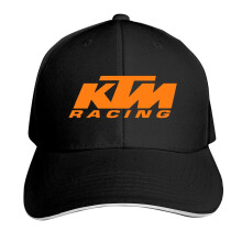 (Black) KTM Racing Sandwich Caps Hat Adjustable Unisex