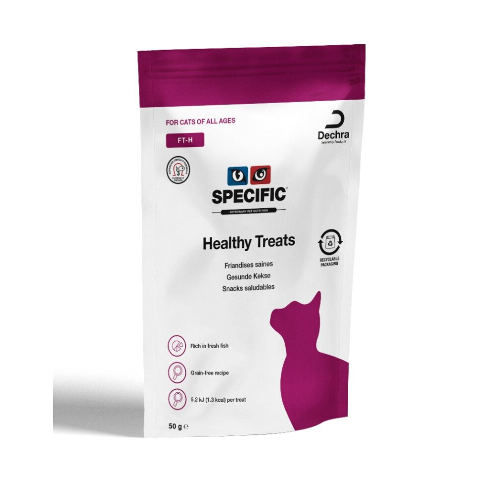 (50g x 10) Dechra Specific FT-H Healthy Cat Treats