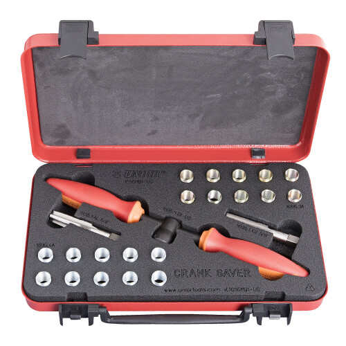 (Red) UNIOR Crank Saver-Pedal Thread Repair And Insert Kit