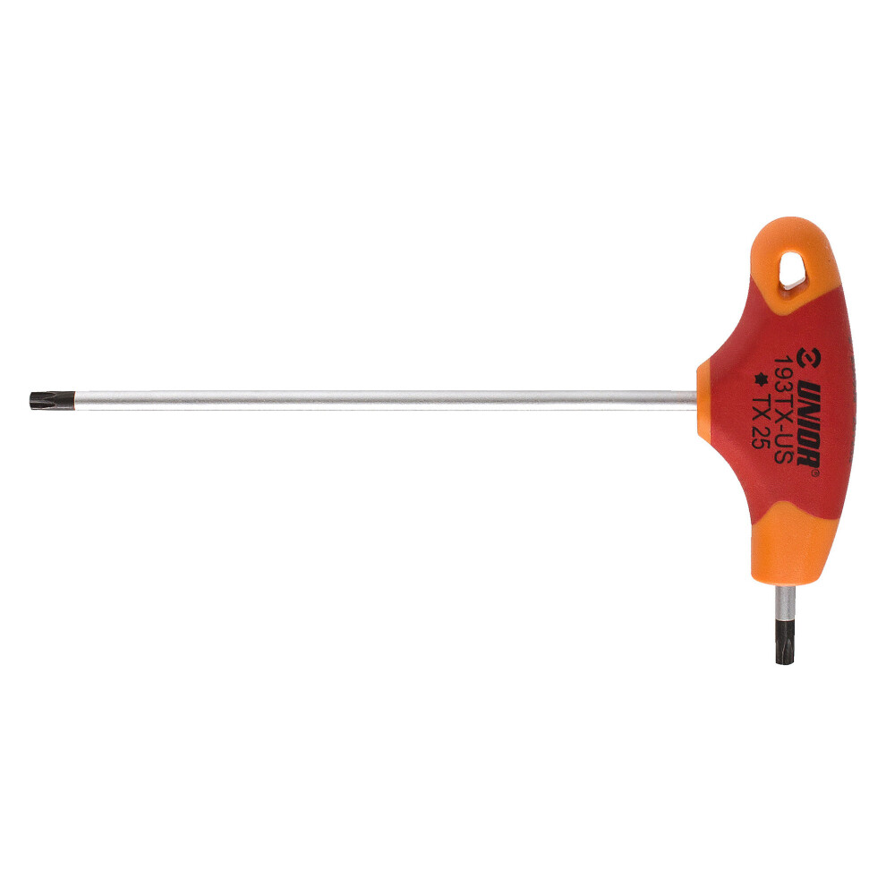 (T20, Red) UNIOR TX Profile Screwdriver With T-Handle-image-OPC-P8TBSQM-NEW