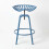 Homescapes (Blue) Vintage Style Metal  Adjustable Tractor Seat Bar Stool 2