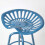 Homescapes (Blue) Vintage Style Metal  Adjustable Tractor Seat Bar Stool 3