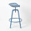 Homescapes (Blue) Vintage Style Metal  Adjustable Tractor Seat Bar Stool 4