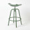 Homescapes (Green) Vintage Style Metal  Adjustable Tractor Seat Bar Stool 5