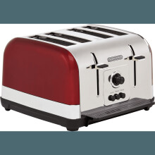 Morphy Richards Venture 240133 4 Slice Toaster - Red