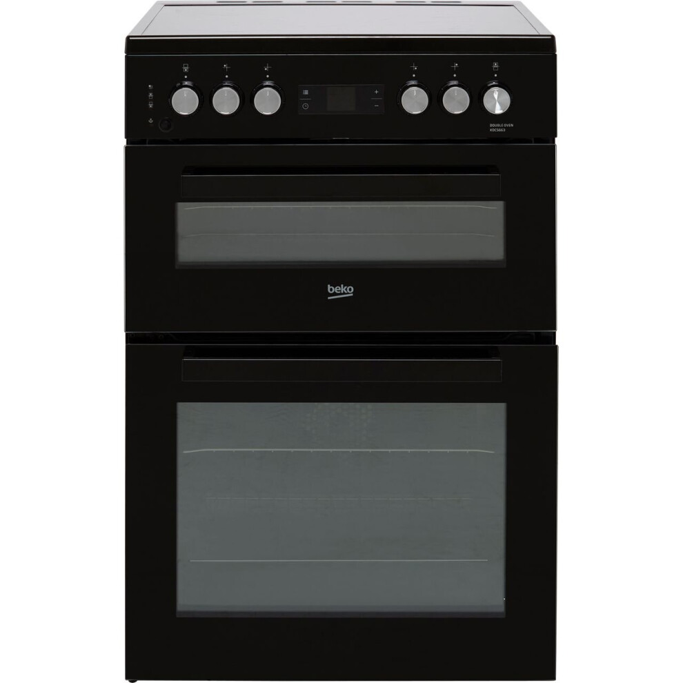 Beko KDCS663K Electric Cooker with Ceramic Hob - Black