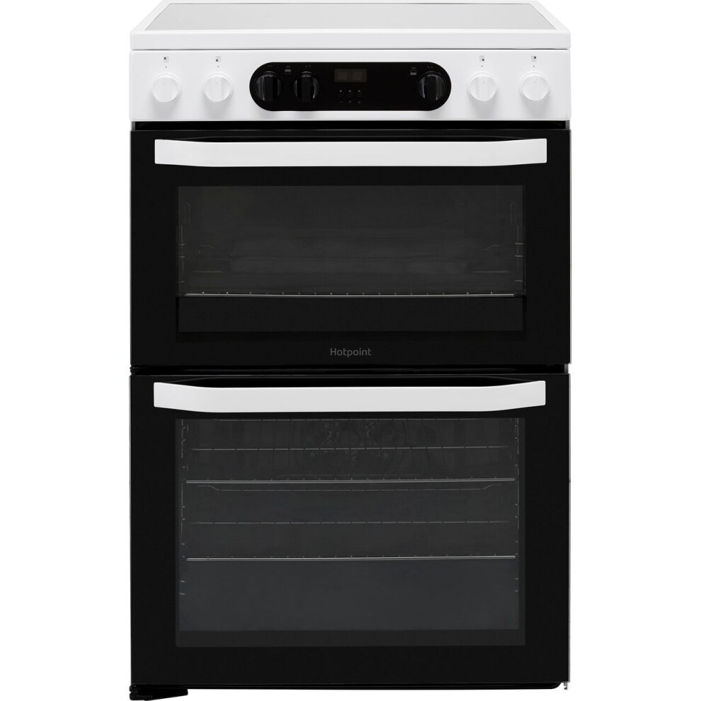 Hotpoint HDM67V9CMW/U Electric Cooker with Ceramic Hob - White