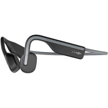 AfterShokz OpenMove Draadloze Sport Koptelefoon, Botgeleiding Bluetooth koptelefoon met Mic, IP55 Zweetbestendig voor Hardlopen, Fietsen (Leigrijs)