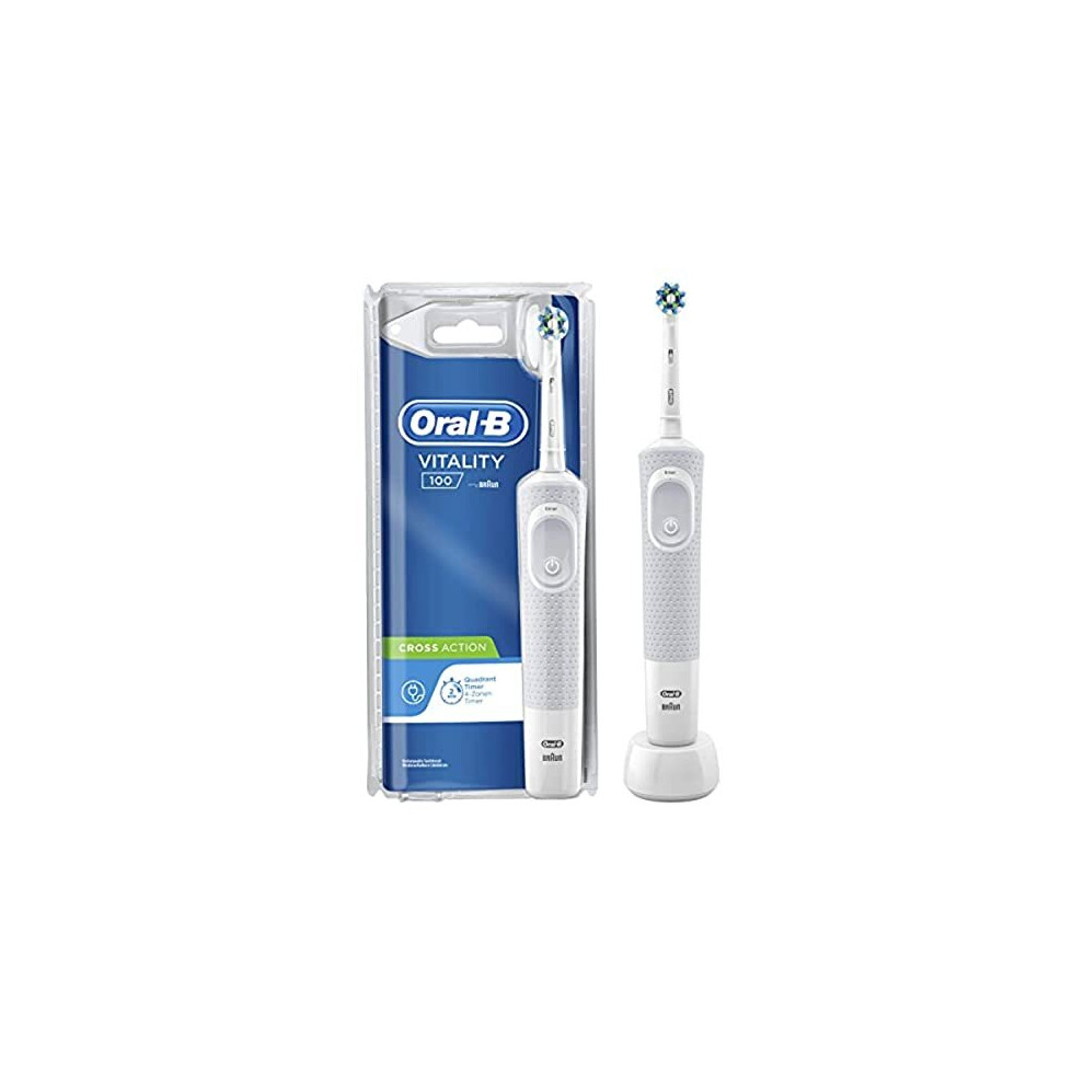 Oral-B Vitality 100 Cross Action Electric Rechargeable Toothbrush - White