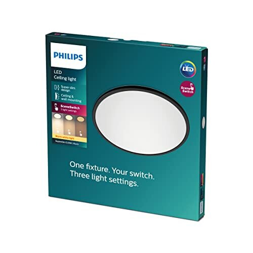 Philips Philips LED Superslim Ceiling Light 27K 18W, Warm White, 929002546601 1