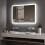 Hausbath Led Bathroom Vanity Mirror - Thin Bathroom Wall Mounted Makeup Mirror with Shaver Socket, Bluetooth Speaker, LED Lights, Touch Switch, Demi 1