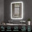 Hausbath Led Bathroom Vanity Mirror - Thin Bathroom Wall Mounted Makeup Mirror with Shaver Socket, Bluetooth Speaker, LED Lights, Touch Switch, Demi 2