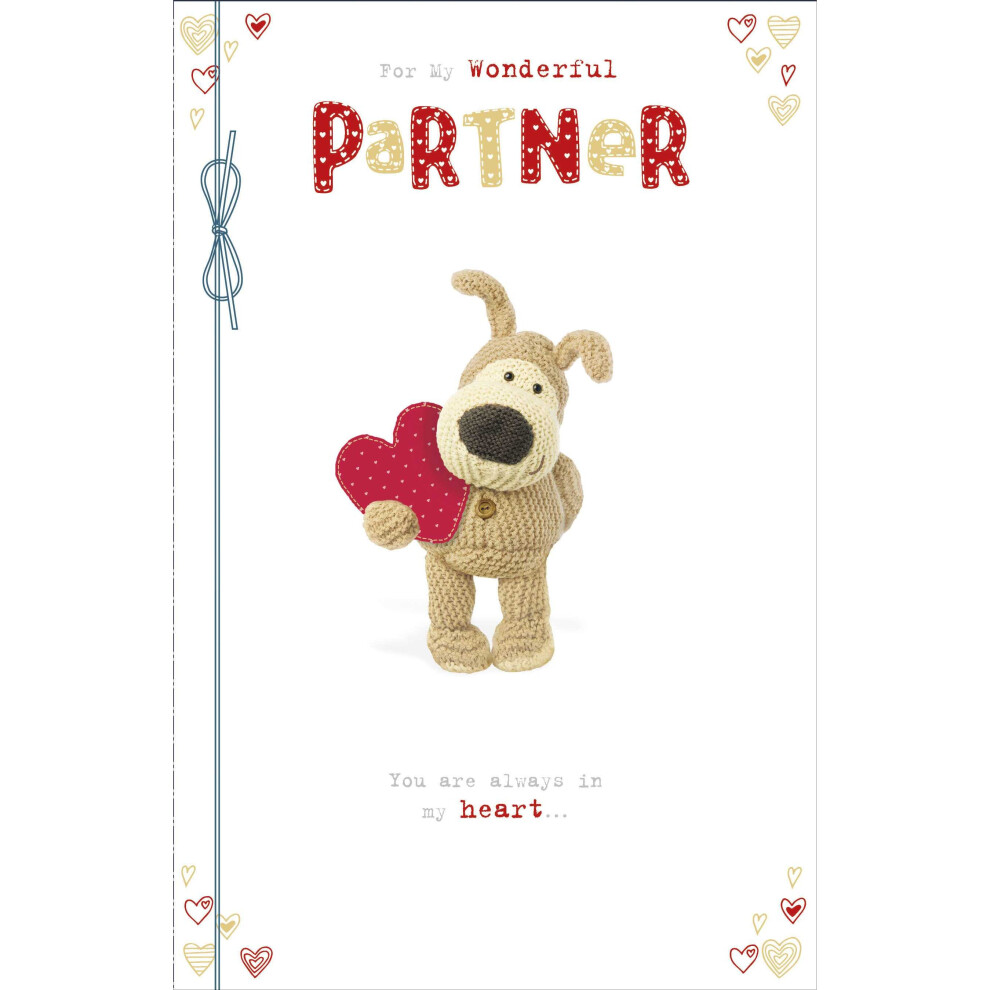 Boofle Wonderful Partner Valentine's Greeting Card Cute Valentines Day Cards