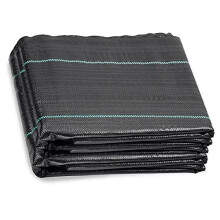 (1X10m) GEEZY Garden Blanket Weed Control Black Woven Roll Water And Tear Proof Weed Barrier